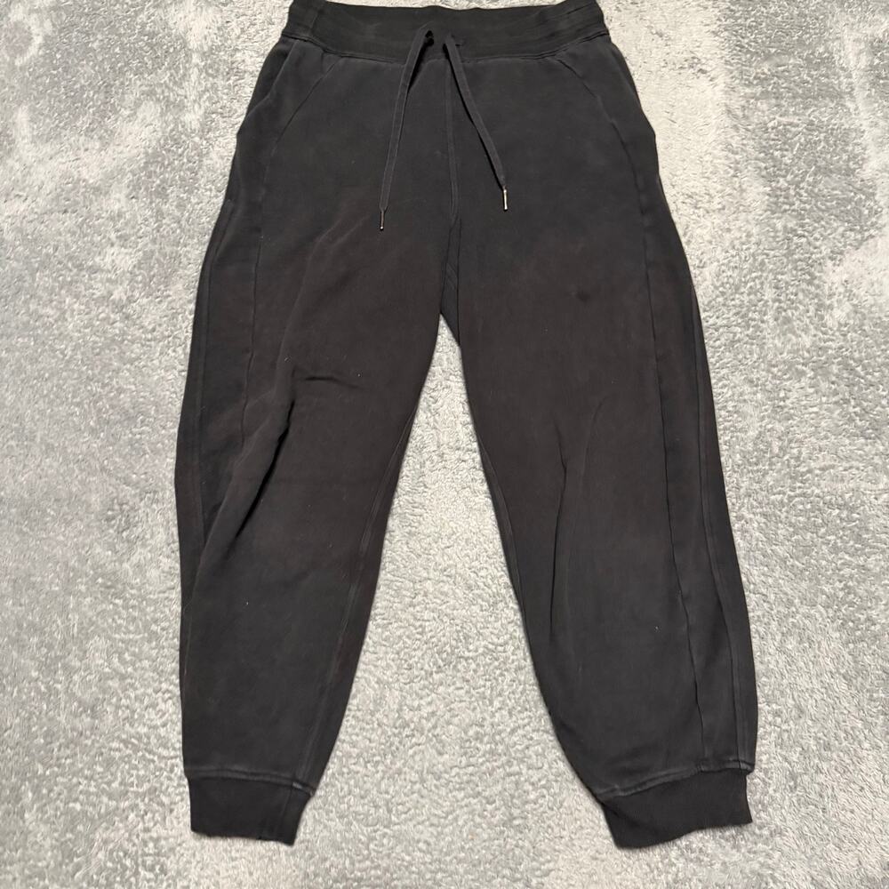 Lululemon Pants Joggers Womens 8 Black Scuba Relaxed Fit High Rise W5CV9S